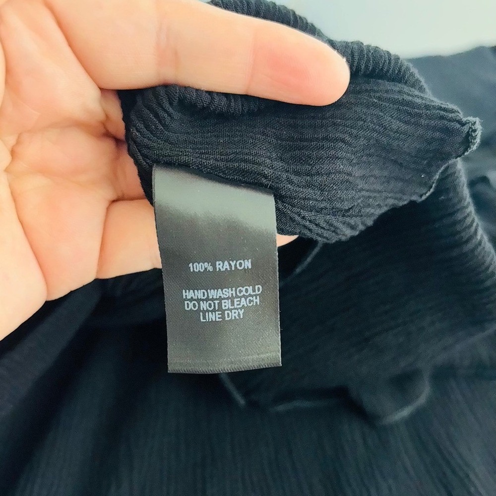 Lulus City Walk Black Short Tying Back Dress | Size Large - Picture 9 of 10